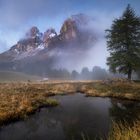 Nebel beim Sella Joch