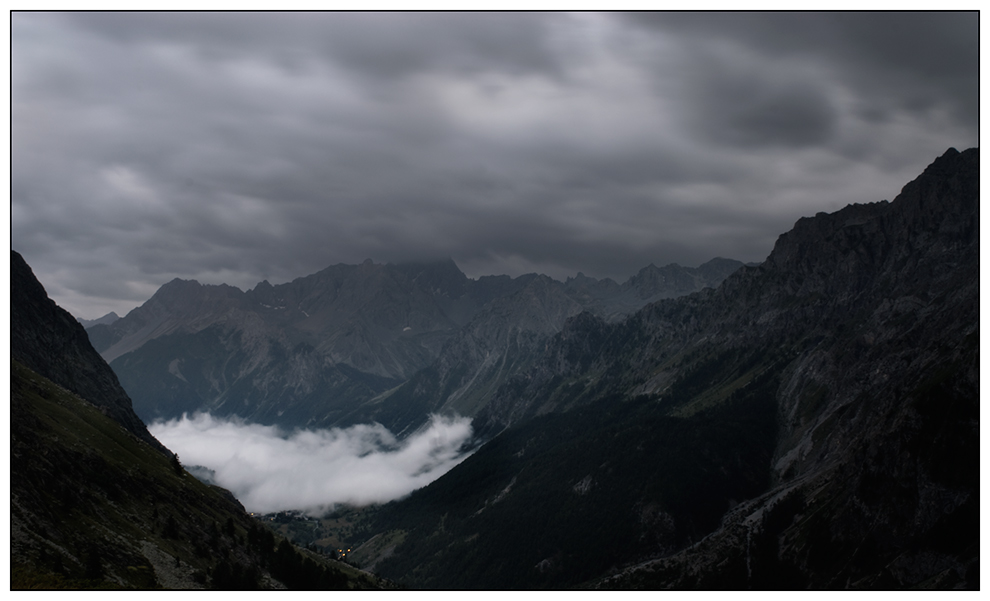 Nebel, Chiappera, Italien, August 2011