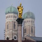 Nebel. Frauenkirche München.  