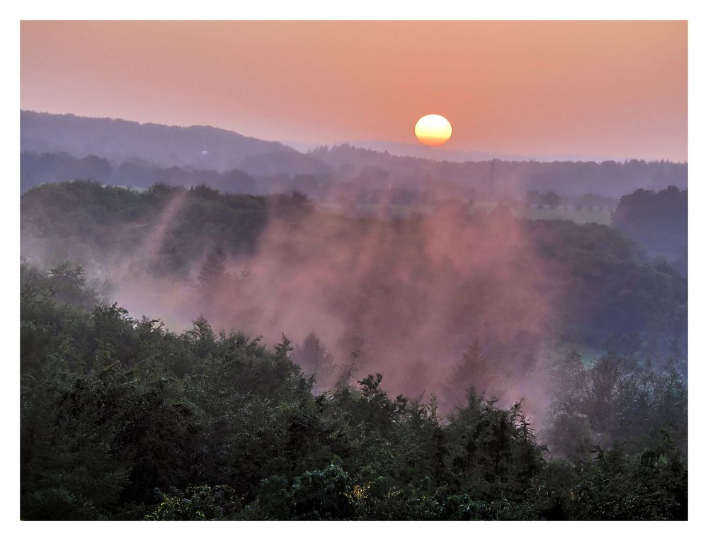 ..Nebel greift die Sonne an