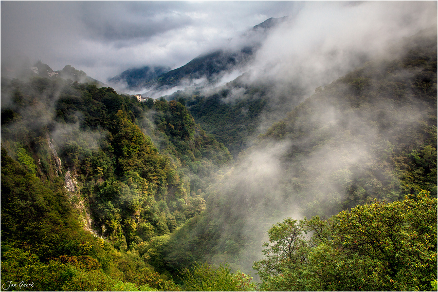 Nebel im Amazonasbecken