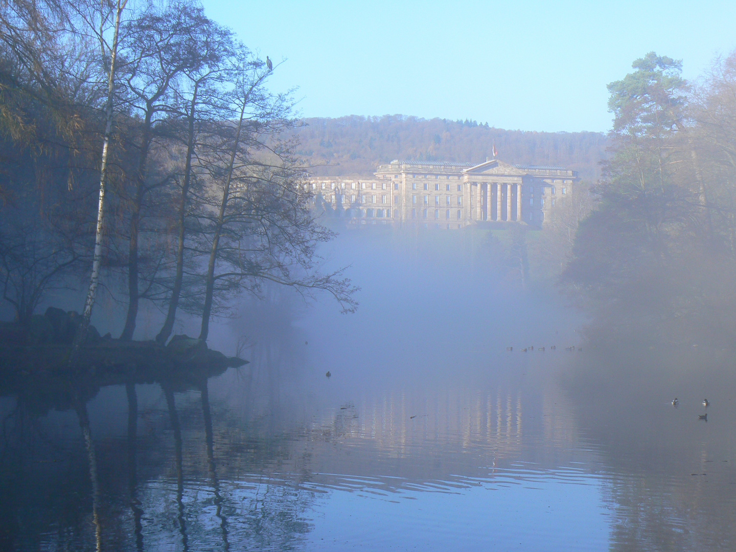 Nebel im Bergpark Wilhelmshöhe