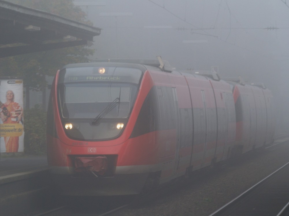 Nebel im Bf Bad Godesberg