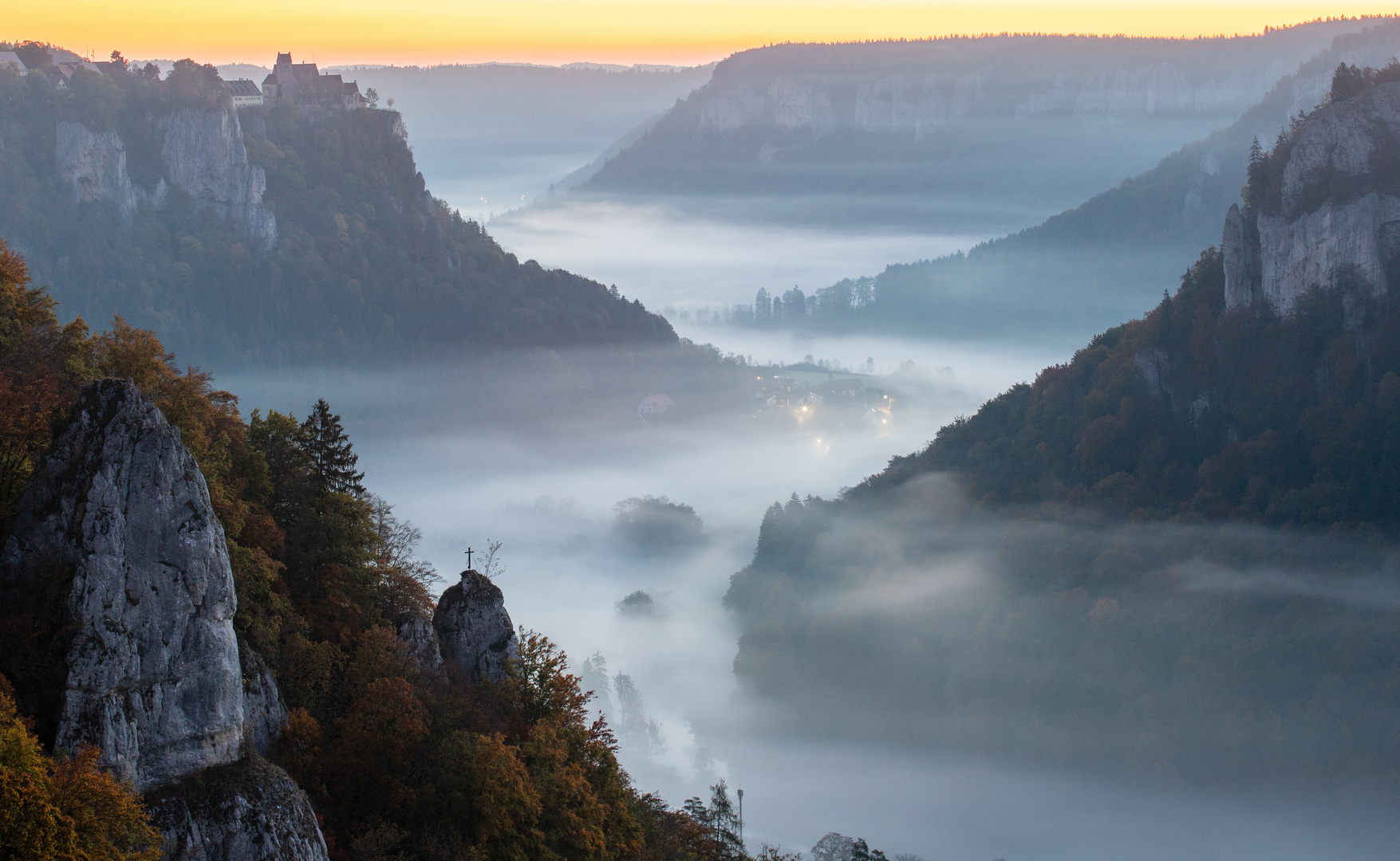 Nebel im Donautal