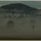 Nebel im Dorf