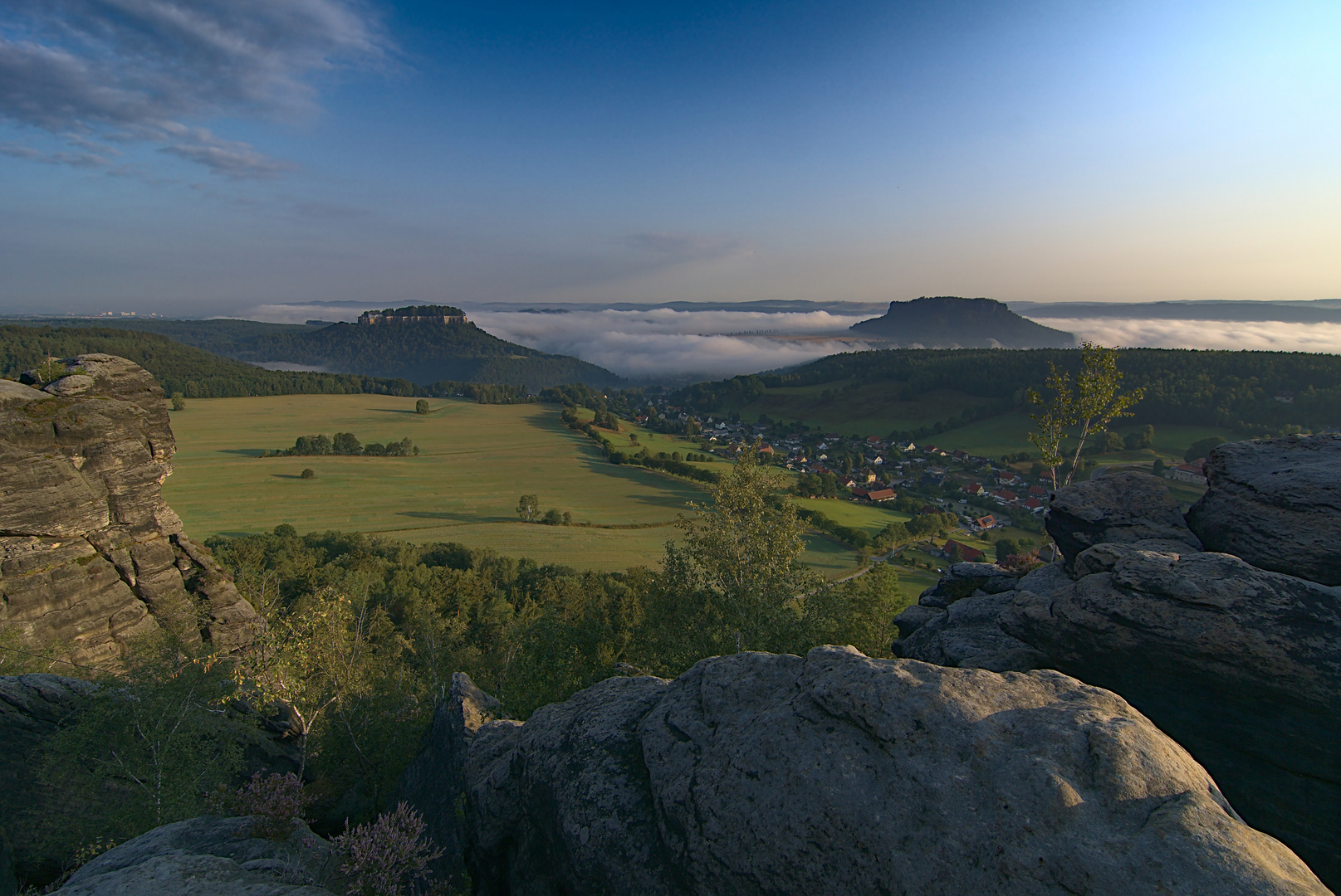 Nebel im Elbtal