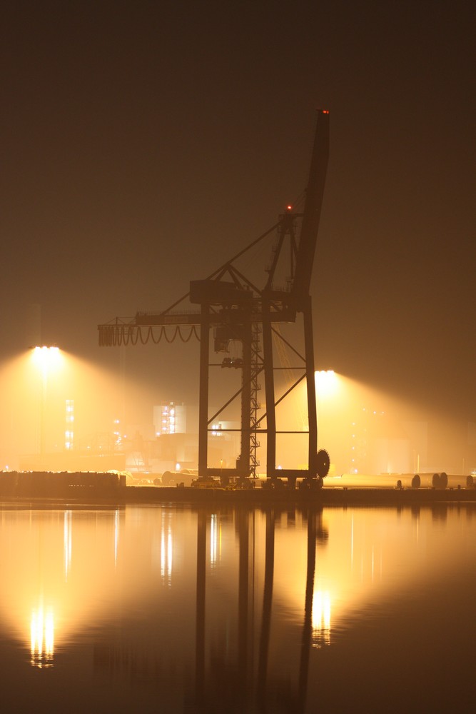 Nebel im Emder Hafen I