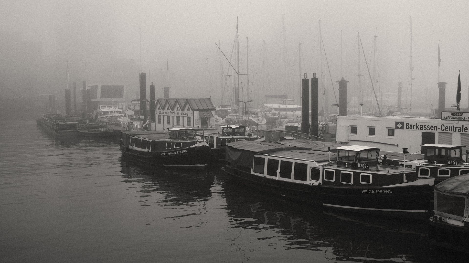 Nebel im Hafen