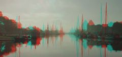 Nebel im Hafen von HGW [3D]