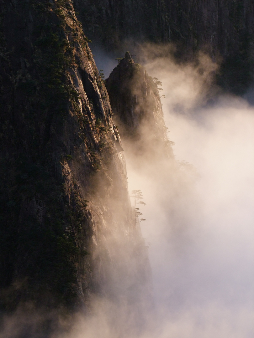 Nebel im Huangshan-Gebirge