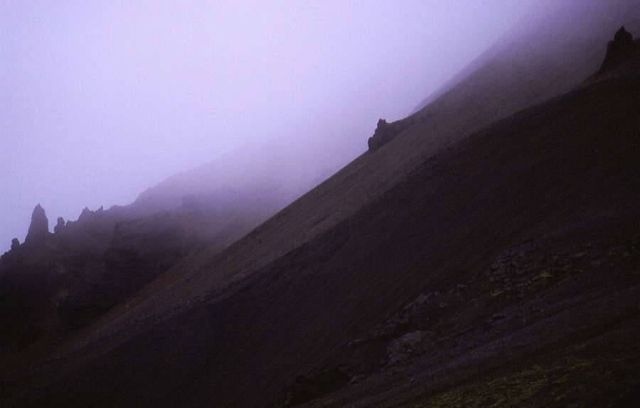 Nebel im isländischen Hochland