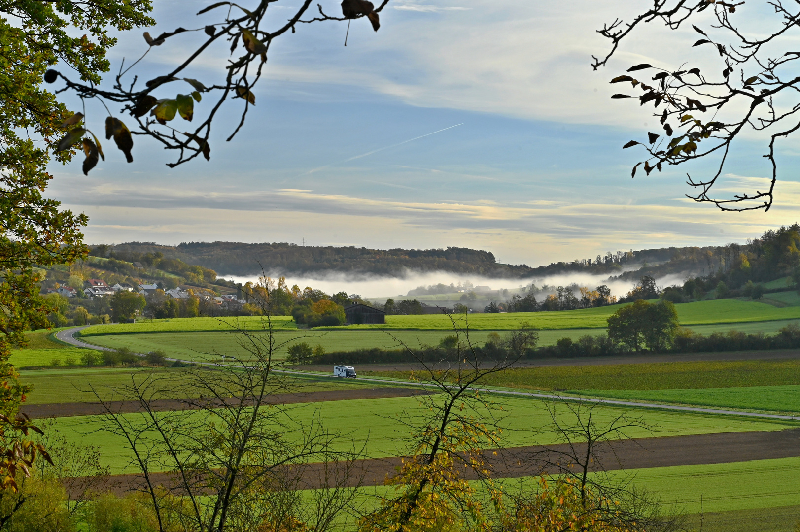 Nebel im Kochertal