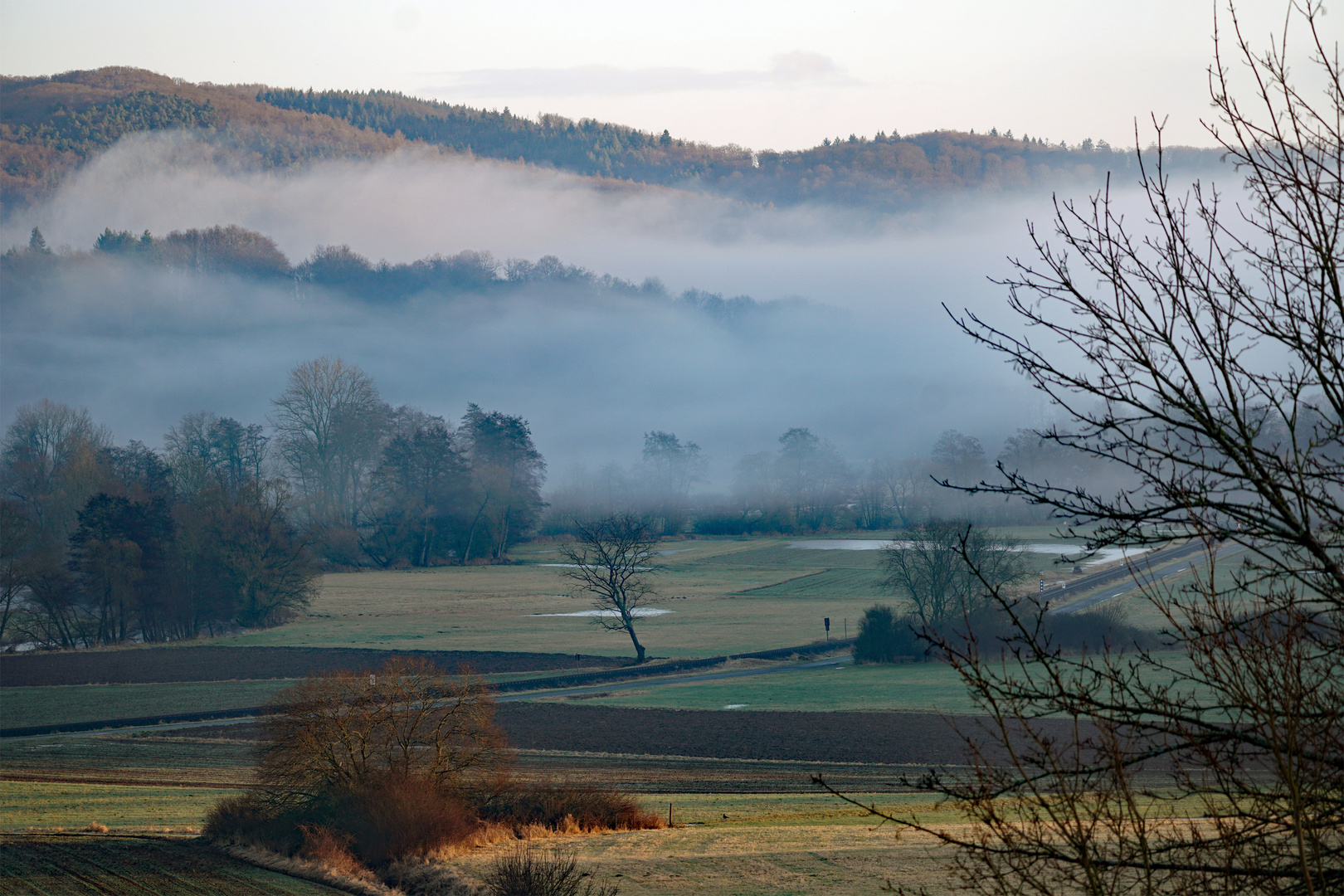 Nebel im Lahntal