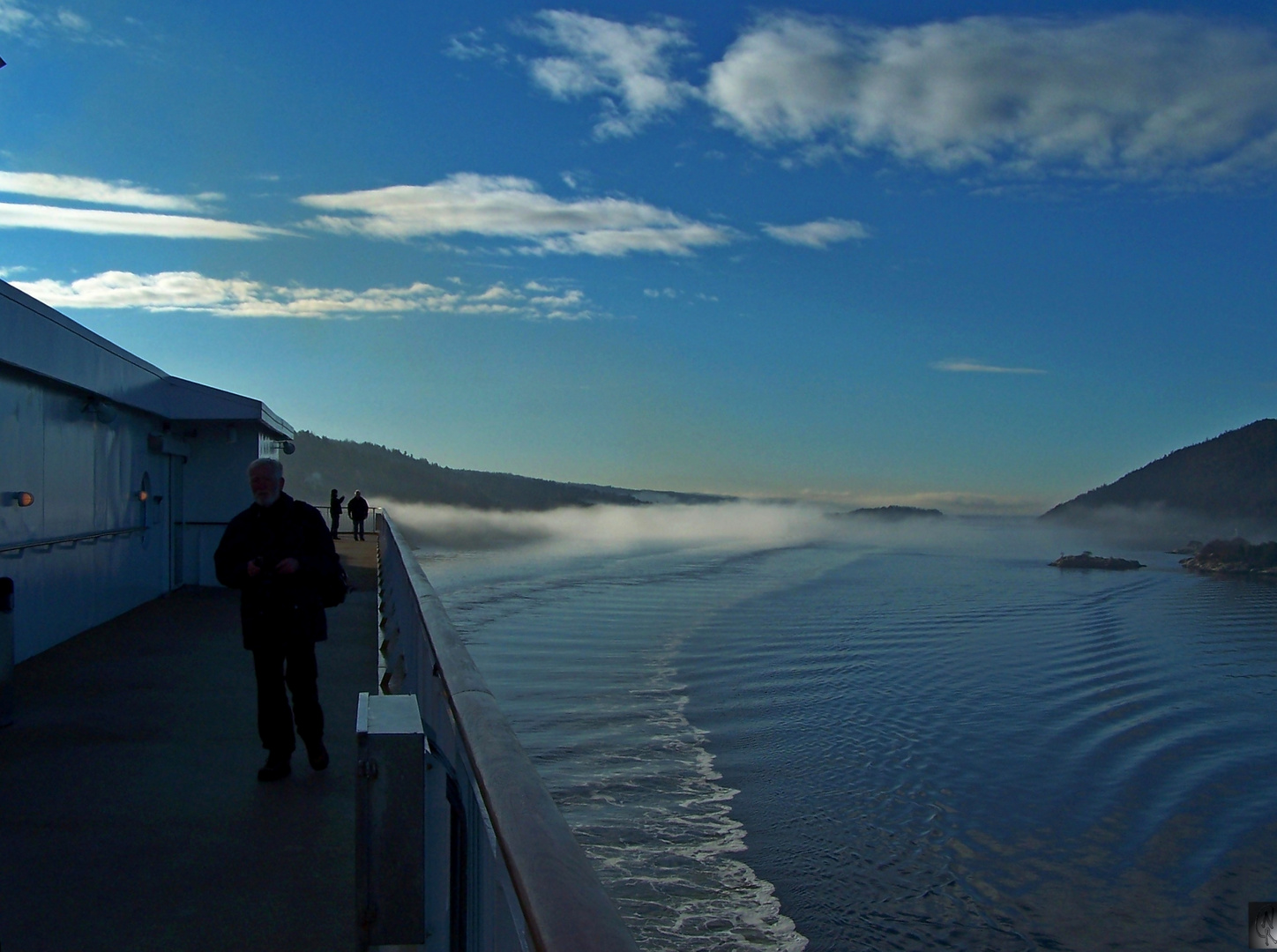 Nebel im Oslo Fjord