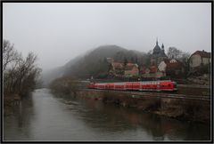 Nebel im Saaletal bei Rothenstein
