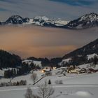 Nebel im Tal Erl / Tirol