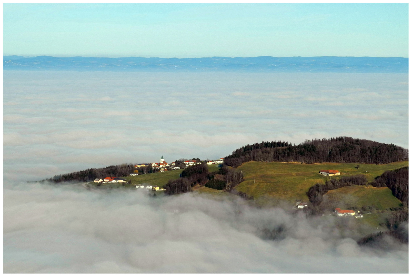 Nebel im Tal im Jänner !