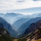 Nebel im Tal in Südtirol