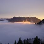 Nebel im Tal - Sonne am Berg