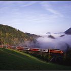 Nebel im Tal - Sonne am Berg