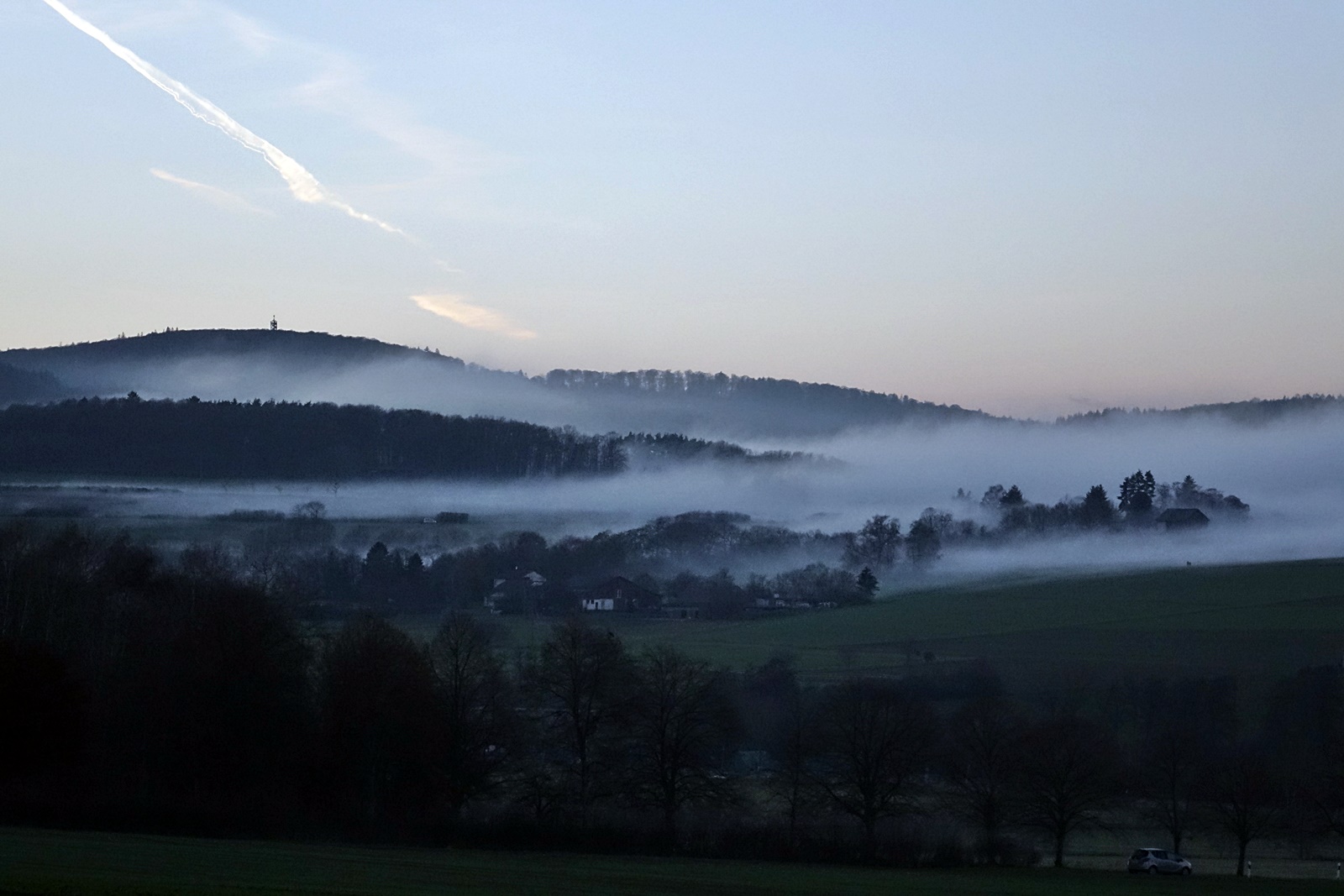 Nebel im winterlichen Taunus