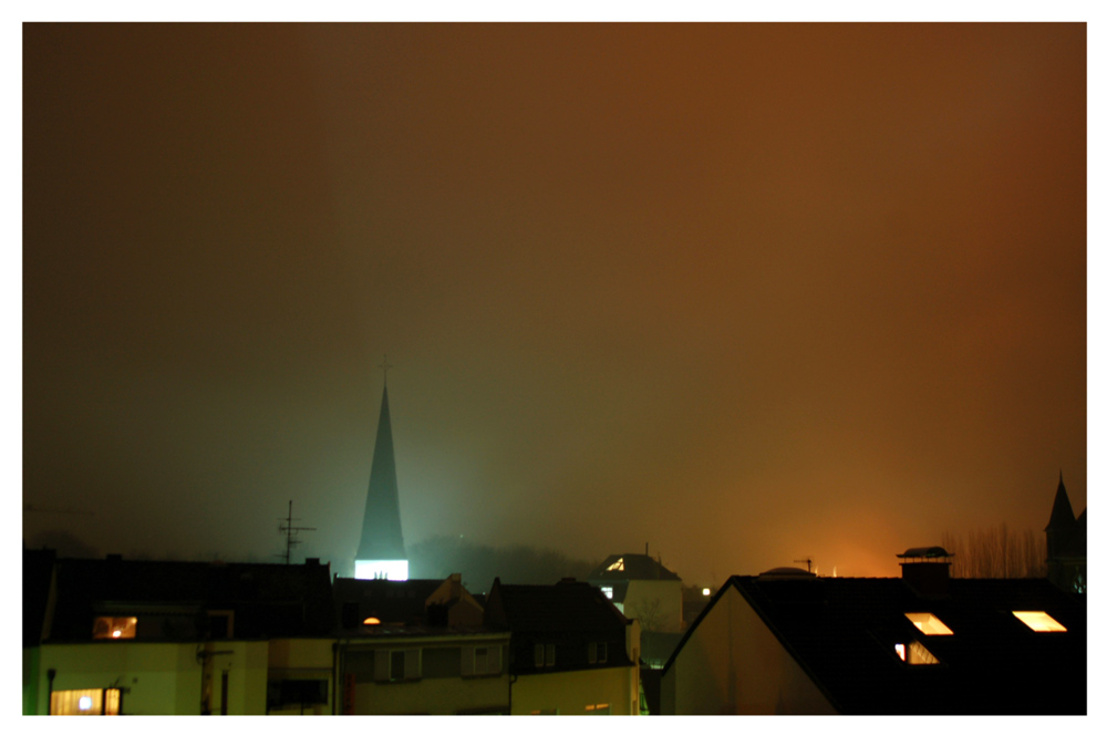 Nebel in Bad Godesberg .... man will keinen Hund vor die Tür jagen