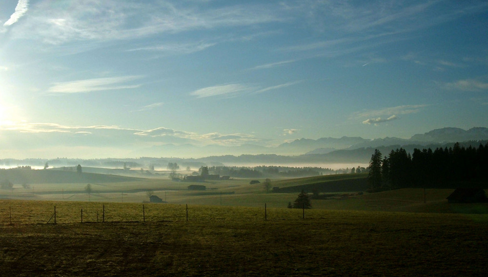 Nebel in den Alpen