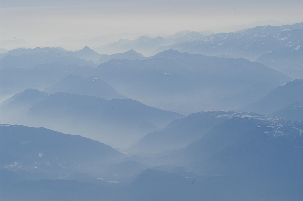 Nebel in den Alpen