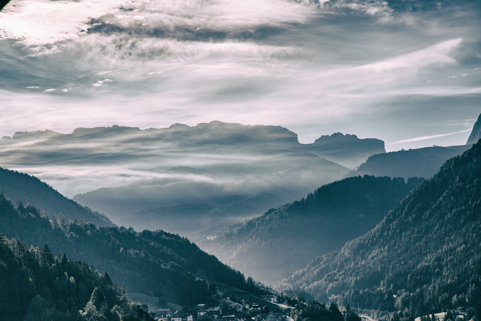 Nebel in den Bergen