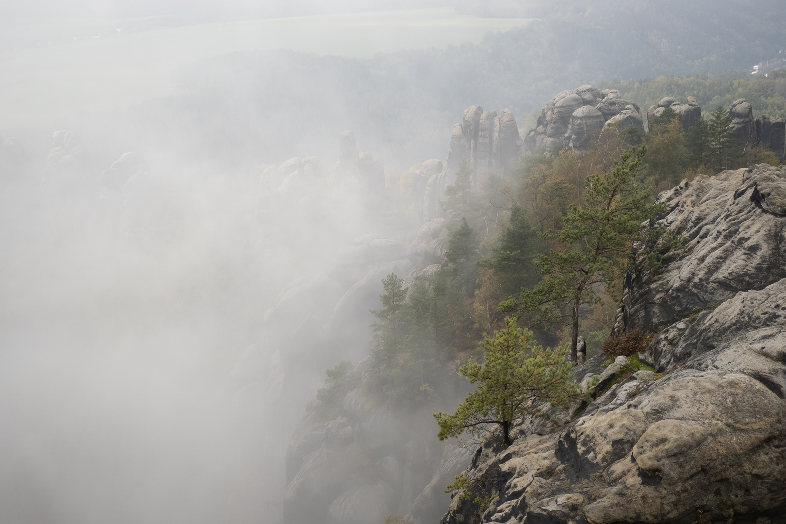 Nebel in den Bergen