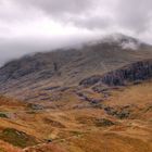 Nebel in den schottischen Highlands