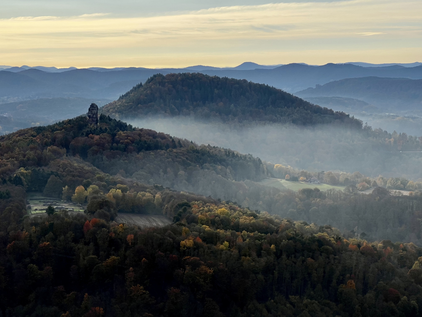 Nebel in den Tälern