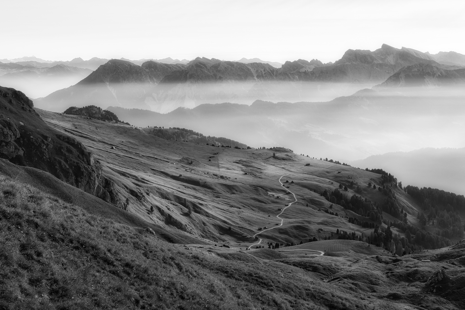 Nebel in den Tälern