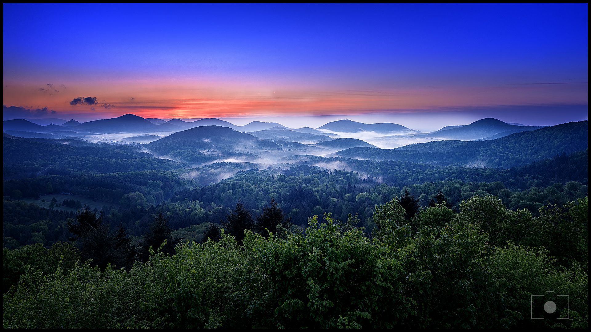 Nebel in den Tälern