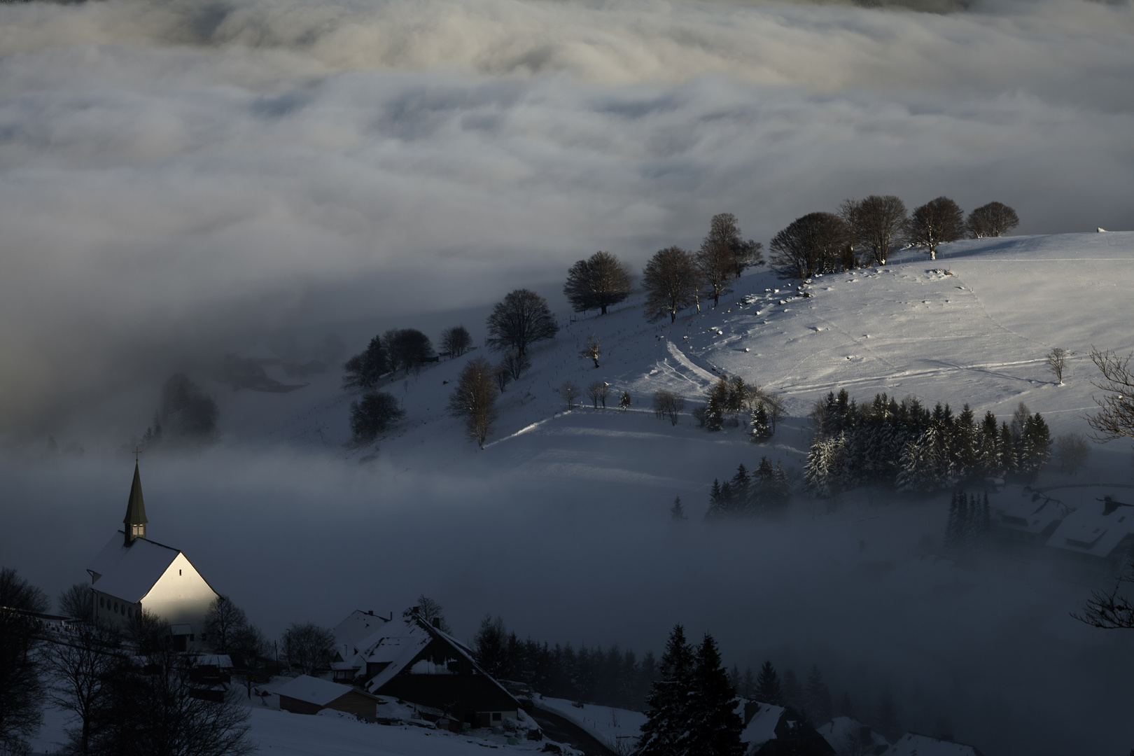 Nebel in der Landschaft