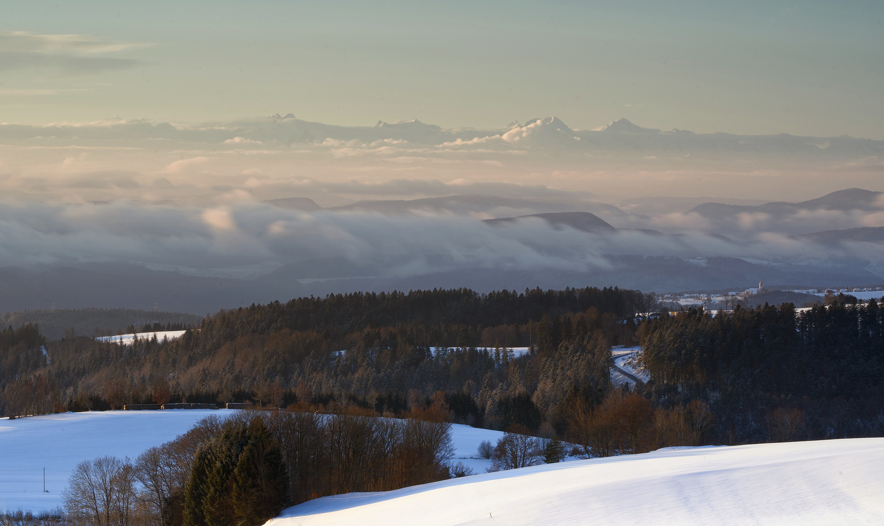 Nebel in der Schweiz