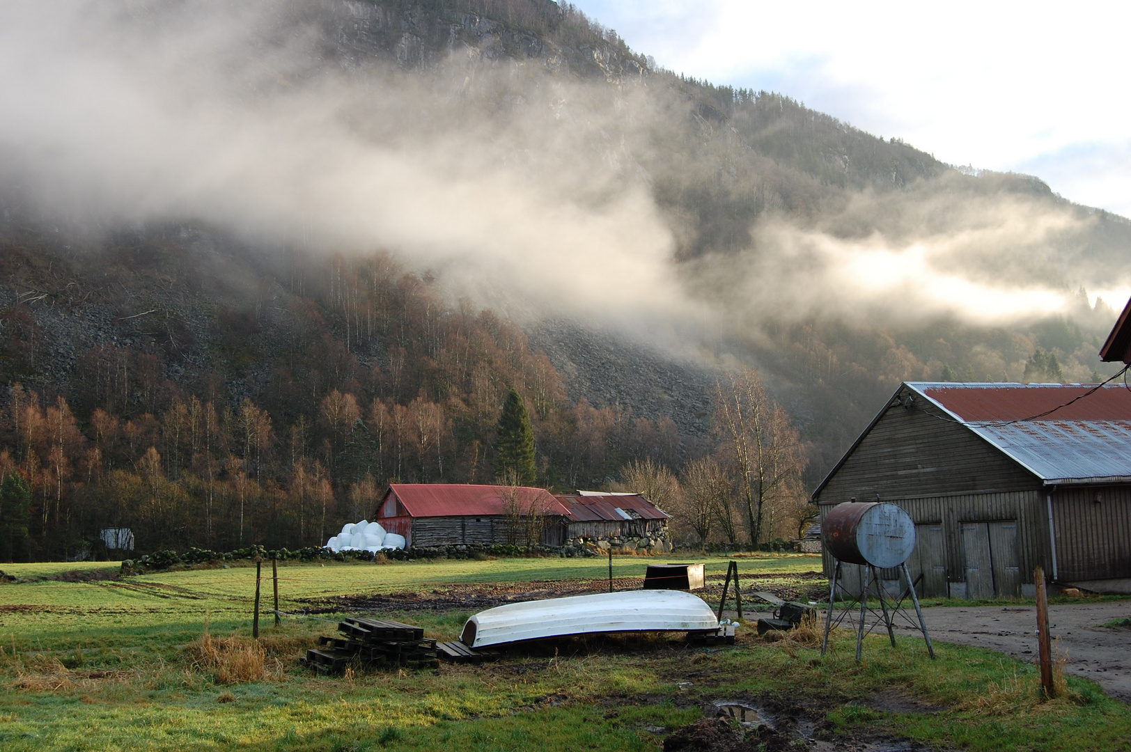 Nebel in "Handeland", Norge