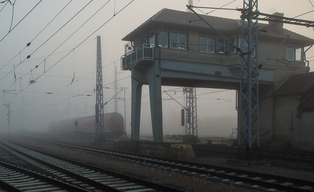 Nebel in Sangerhausen