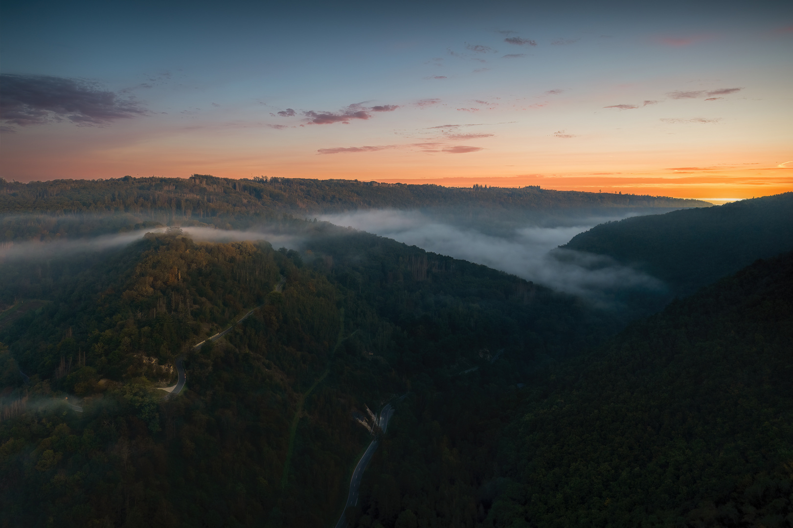 Nebel Landschaft