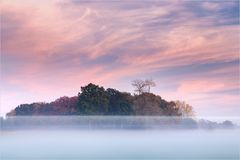 Nebel legt sich über das Münsterland