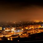 Nebel liegt über Innsbruck