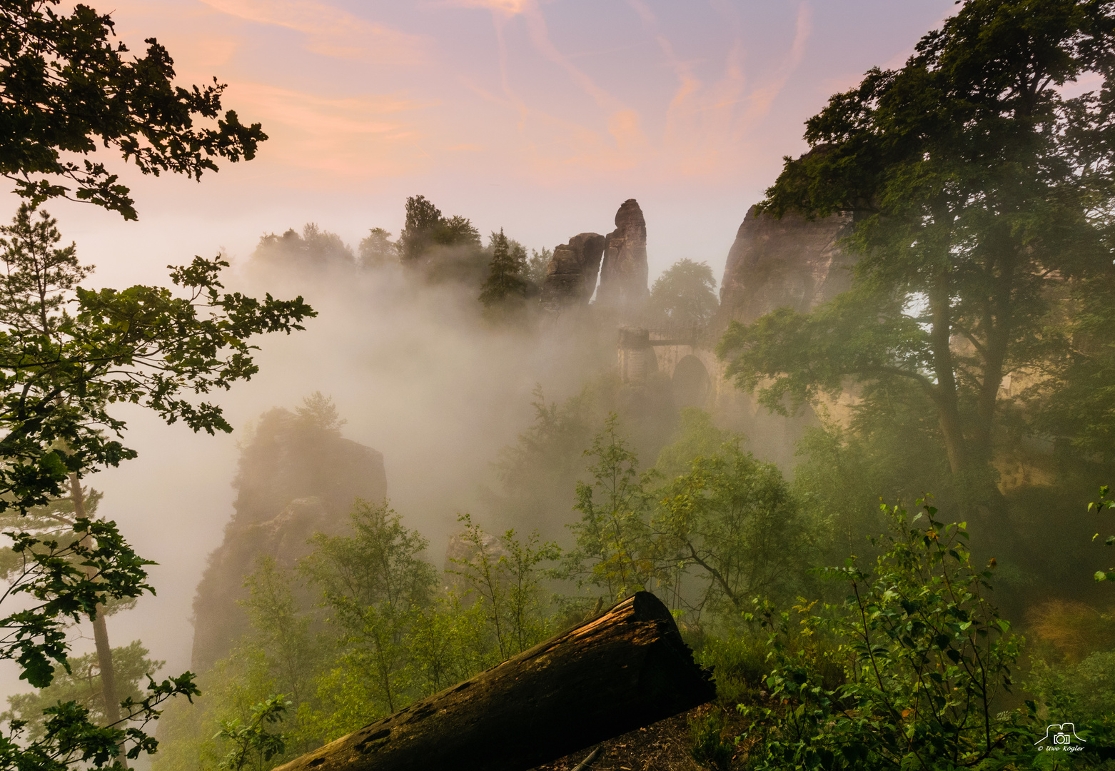 Nebel-Morgen an der Bastei