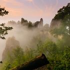 Nebel-Morgen an der Bastei