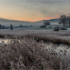 Nebel, Raureif und das erste Licht...