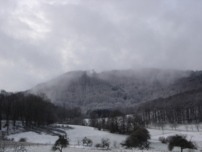 Nebel, Schnee, Wintereinbruch