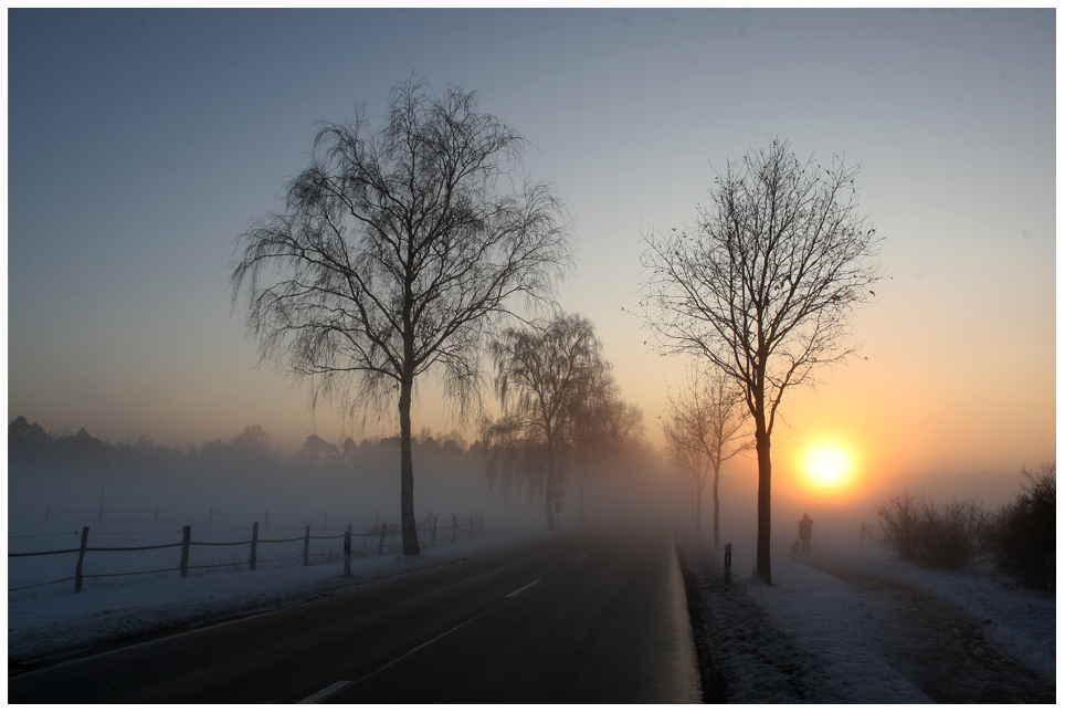 Nebel, Sonnenuntergang und co.