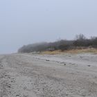 Nebel – Strand: Blick nach Ost