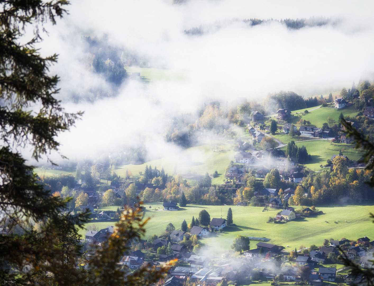 Nebel über Altaussee