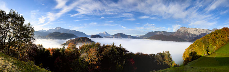 Nebel über Berchtesgaden