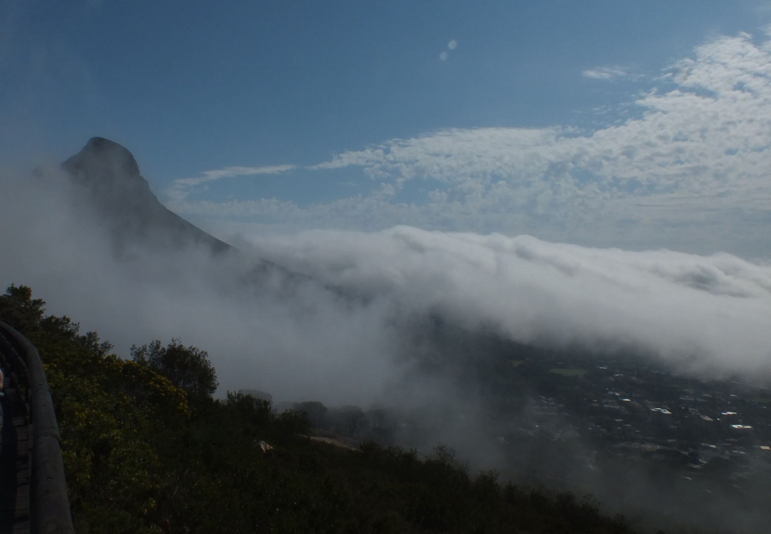 Nebel über Cape Town